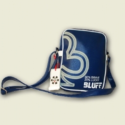 Borsa a tracolla piccola Blu Bianco Poker - Bluff