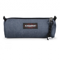Eastpak - Astuccio Benchmark Single - Crafty Jeans - Colore Azzzuro Jeans Grigio Chiaro Carta da zucchero