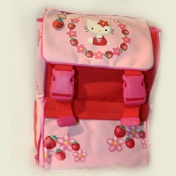 Hello Kitty - Zaino Sdoppiabile Gattina Fiori Rosa Rosso