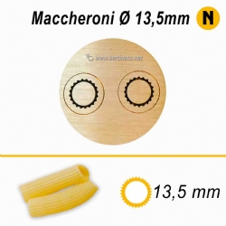 Trafila in Bronzo Speciale Maccheroni rigatoni da 13.5 mm - La Fattorina Macchina con tagliapasta automatico per fare la pasta fresca 