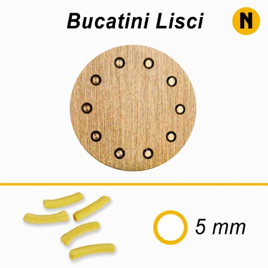 Trafila Bucatini Lisci - Compatta Macchina per fare la pasta fresca  - 1