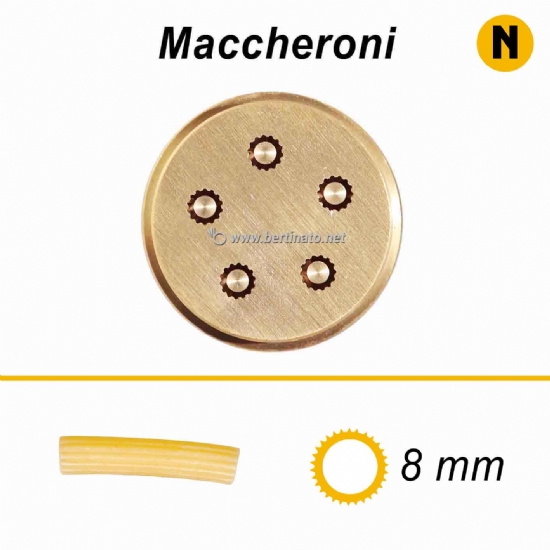 Trafila Maccheroni Rigatoni - VIP/2 Macchina per fare la pasta fresca  - 1