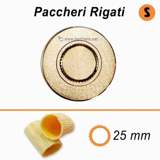 Trafila in Bronzo Speciale Paccheri Rigati - VIP/2 Macchina per fare la pasta fresca  - 1