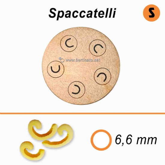 Trafila in Bronzo Speciale Spaccatelli - VIP/2 Macchina con tagliapasta automatico per fare la pasta fresca  - 1