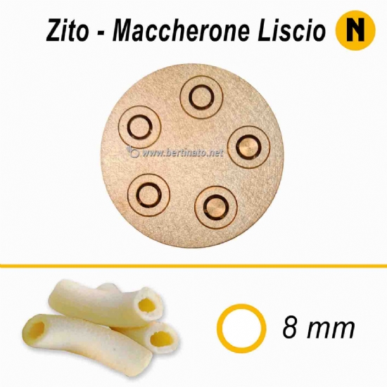 Trafila in Bronzo Speciale Zito Maccherone Liscio - VIP4 Macchina per fare la pasta fresca  - 1