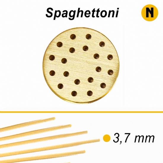 Trafila in bronzo Spaghettoni Spaghetti Grossi Grandi - VIP/2 Macchina per fare la pasta fresca  - 1