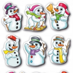 Adesivi 3D Natalizi Herma 6594 Stickers 9 Pezzi 8X16 