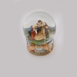Nativit Sfera con neve - Soprammobile Presepe Natale - Decoro Natalizio