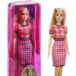 Barbie Fashionistas Bionda con Tshirt Rosa e Gonna Rosa FBR37 GRB59 