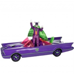 Batmobile con Joker  Gold Label  DC Retro Action Figure con Veicolo Batman 66 McFarlane Toys