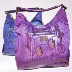 Maxi borsa a spalla - Betty Boop Viola Blu