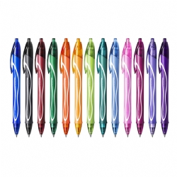 Bic Gel-ocity Quick Dry - Penna a Gel Colorata - Punta Media - Vari COLORI Rosa Viola Azzurro Verde Giallo Arancione
