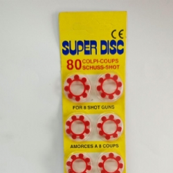 Blister Munizioni Super Disc Caricatore 80 Colpi per Pistola Giocattolo Villa Giocattoli