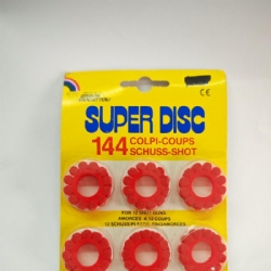 Blister Munizioni Super Disc Caricatore 144 Colpi per Pistola Giocattolo Villa Giocattoli