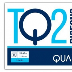 Blocco Album Disegno Quadra TQ2 33x48 Liscio Ruvido Liscio Riquadrato 12 Fogli 110gr 