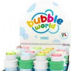 Bolle di Sapone 300 ml Bubble World Maxi Color