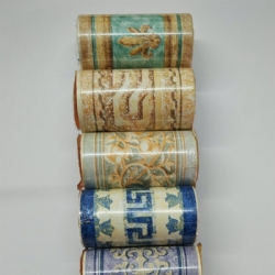 Bordi Decorativi Pareteo Mobili Autoadesivi Carta da Parati Greche Floreali Geometriche Stilizzate Altezza 106mm per 10metri