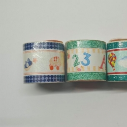 Bordi Decorativi Pareteo Mobili Autoadesivi Carta da Parati Camera Bambini Greche Animali Lettere Mongolfiere 5cm per 10metri