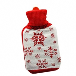 Borsa Acqua Calda - Maglia - Rosso Biano Stelle Natale - Regalo
