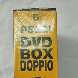 Box DVD Doppio Nero 5 Pezzi Custodia  per 2 DVD CD Golden Frog  Accessories