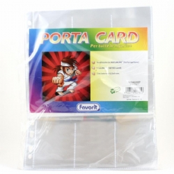 Busta Prottettiva Porta Card 9 Tasche con Foratura Laterale Formato A4 per Figurine Carte 6 5x9 cm Trasparente Liscia PPL 10 pezzi