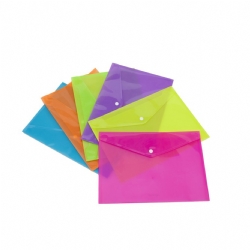 Busta con bottone - Formato A5 24 x 17 cm - Colori Vari