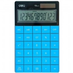 Calcolatrice Digitale Deli 1589 Azzurro e Bianco