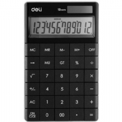Calcolatrice Digitale Deli 1589P Nero