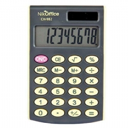 Calcolatrice 8 cifre Tascabile Nikoffice CH982 