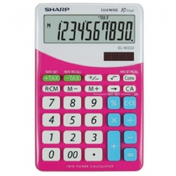 Calcolatrice da Tavolo Sharp ELM332BPK Rosa