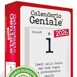 Calendario Geniale  2026 Eco Sostenibile Scatola Ricambio