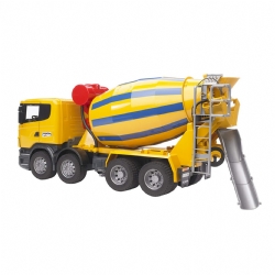Camion Betoniera Scania Bruder 3554 Giallo Blu Modellino Bambino
