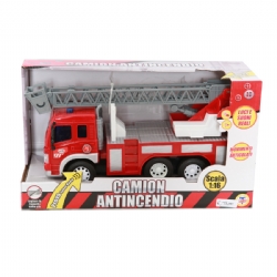 Camion Pompieri - Vigili del Fuoco - Rosso con scala