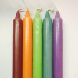 Candele 22 cm Tinta Unita Ideali per Rituali Decorazioni Interni Vari Colori