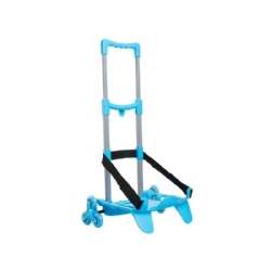 Carrello Trolley 3 ruote SJ Gang Be Box Plus Pieghevole Azzurro con blocca zaino 