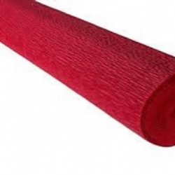 Carta Crespa 586 Rotolo 50 x 250 cm 180 grammi Colore Rosso Carminio