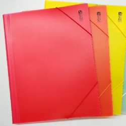 Cartellina Portadocumenti Orna Office a 3 Lembi in Propilene con Elastico  Colori Assortiti
