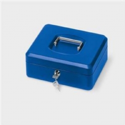  Cassetta Metallo  Portavalori 25X18X9 Lebez Blu