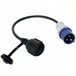 Cavo Adattatore H07RN F 3G2 5 40cm 16A 230V IP44 Uso interno ed Esterno