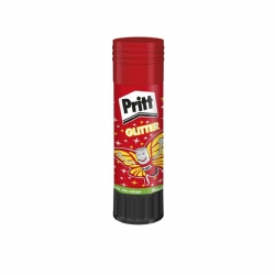 Colla Stick Pritt Glitter - 20 gr - Rosso Giallo Brillantini