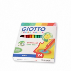 Colori Pennarello Giotto - Turbo Color - punta fine 24 pezzi