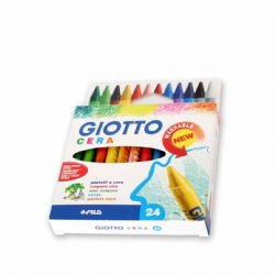 Colori a Cera Giotto - coprenti e vivaci - super lavabili 24 pezzi