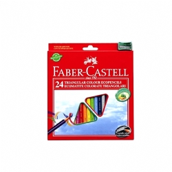 Colori a Matita - Faber Castell - Triangolari Economiche 24 pezzi