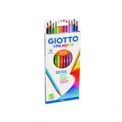 Colori a Matita STILNOVO Giotto - mina da 3,3 mm - 12 pezzi