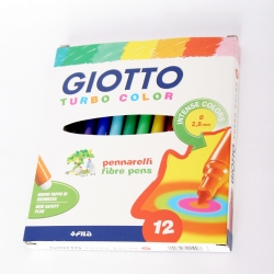 Colori Pennarello Giotto - Turbo Color - punta fine 12 pezzi