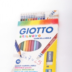 Colori a Matita Stilnovo Giotto - cancellabili - 10 pezzi