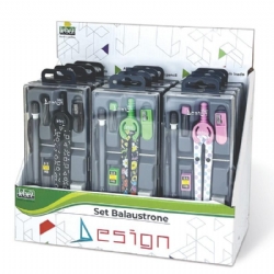 Compasso Lebez Balaustrone  con 6 Accessori  Colori Assortiti