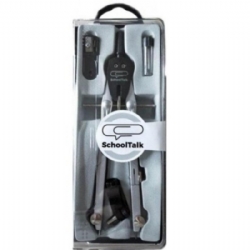 Compasso SchoolTalk Balaustrone in Metallo con Frizione con Temperino Mine e Aggancio Universale