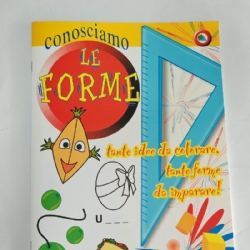 Conosciamo Le Forme 2 Album da Colorare per Bambini  Copertina Flessibile Granata
