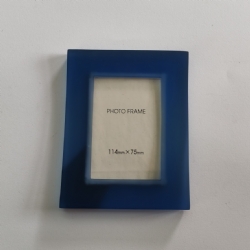 Cornice da tavolo plastica spessorata blu foto 11,5x7,5 cm fotografia